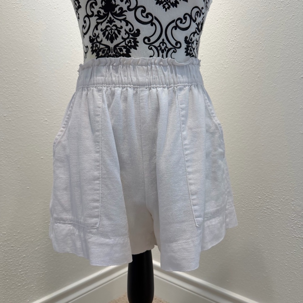 Abercrombie Linen-Blend Pull-On Short